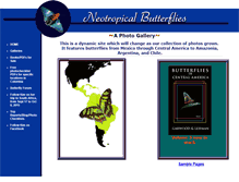 Tablet Screenshot of neotropicalbutterflies.com